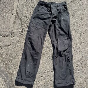 Carhartt Pants‎ Men 31x32 Black Carpenter Loose Rugged Workwear B151 Tag 33x32